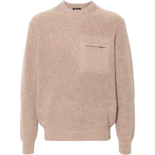 Knitwear > Cashmere Knitwear - - Ermenegildo Zegna - Modalova