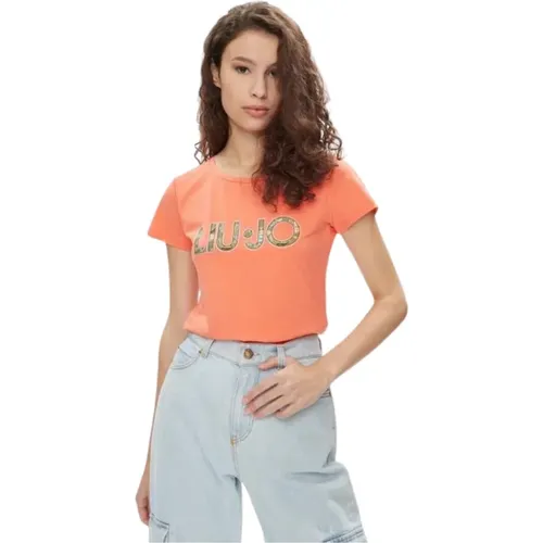 Liu Jo - Tops > T-Shirts - Orange - Liu Jo - Modalova