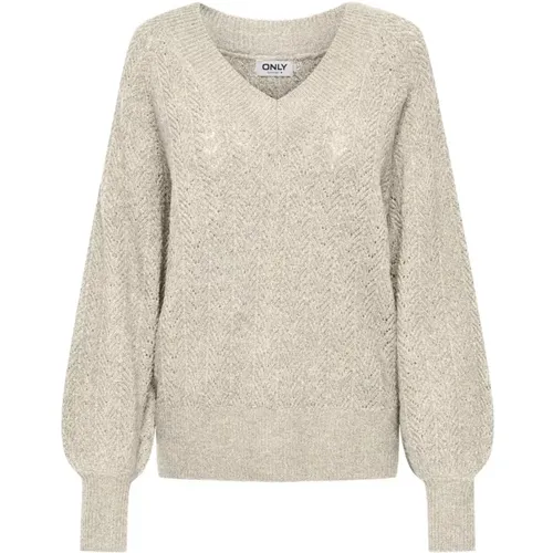 Knitwear > V-neck Knitwear - - Only - Modalova