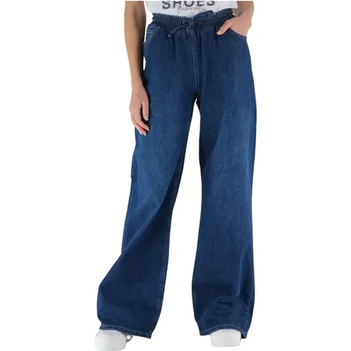 Fracomina - Jeans larges - Bleu - Fracomina - Modalova
