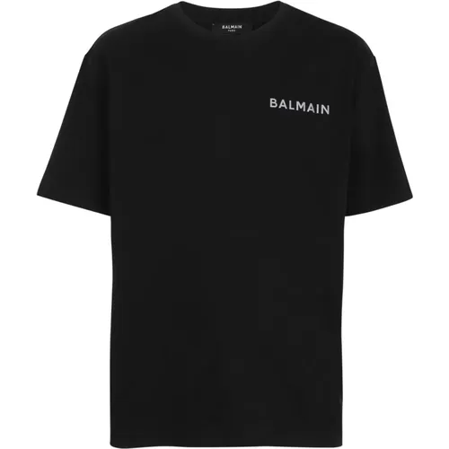 Balmain - Tops > T-Shirts - Black - Balmain - Modalova