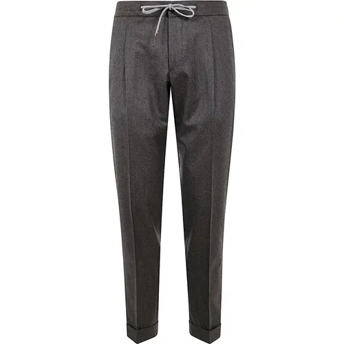 Trousers > Slim-fit Trousers - - Barba Napoli - Modalova