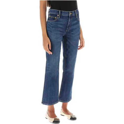 Jeans > Cropped Jeans - - TORY BURCH - Modalova