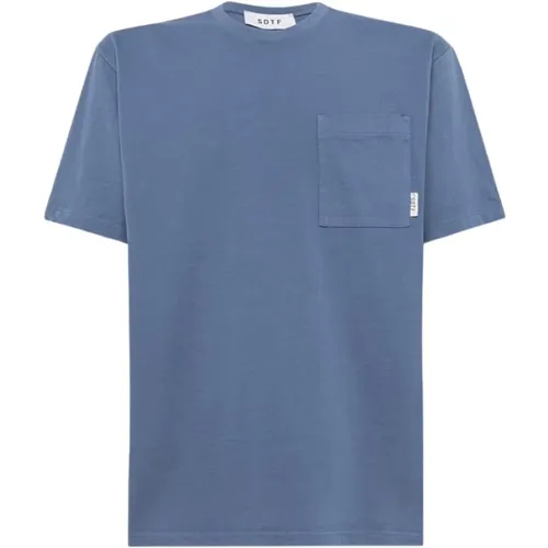 Sotf - Tops > T-Shirts - Blue - Sotf - Modalova