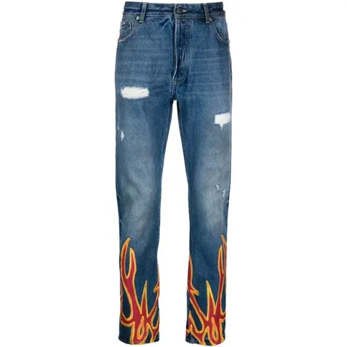 Jeans > Straight Jeans - - Palm Angels - Modalova