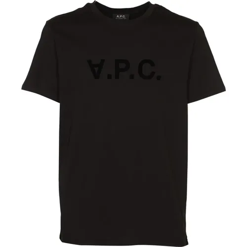 A.p.c. - Tops > T-Shirts - Black - A.p.c. - Modalova