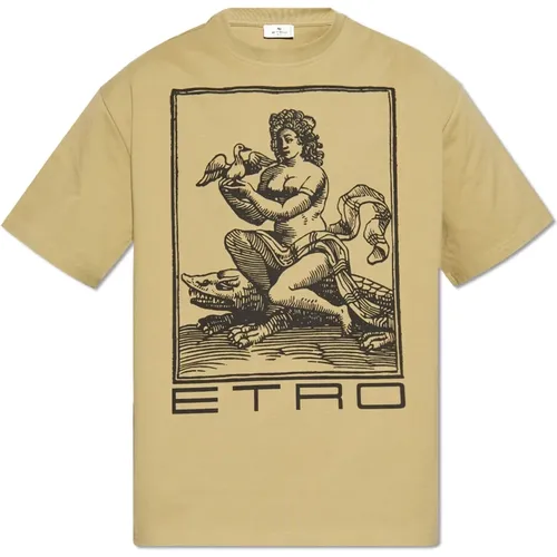 Etro - Tops > T-Shirts - Green - ETRO - Modalova