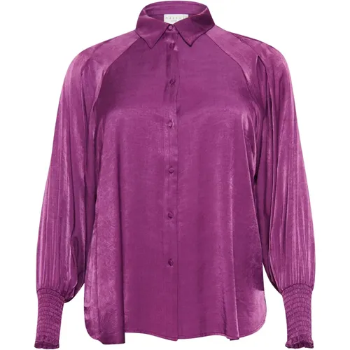 Blouses & Shirts > Shirts - - Kaffe Curve - Modalova