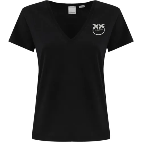 Pinko - Tops > T-Shirts - Black - pinko - Modalova