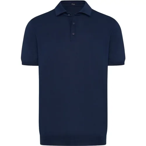 Kiton - Tops > Polo Shirts - Blue - Kiton - Modalova