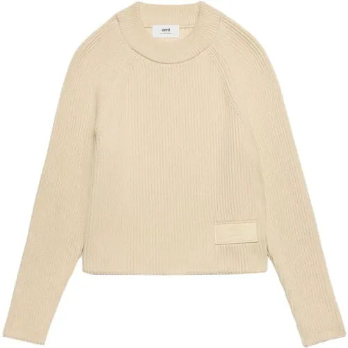 Knitwear > Round-neck Knitwear - - Ami Paris - Modalova