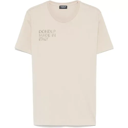 Dondup - Tops > T-Shirts - Beige - Dondup - Modalova