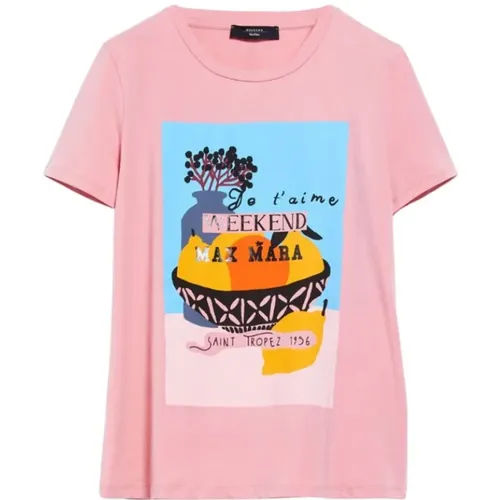 Max Mara - Tops > T-Shirts - Pink - Max Mara - Modalova