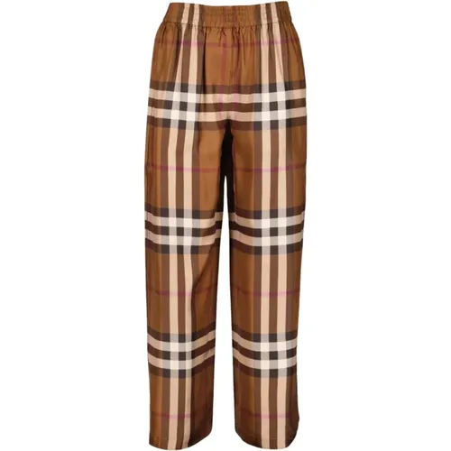 Trousers > Wide Trousers - - Burberry - Modalova
