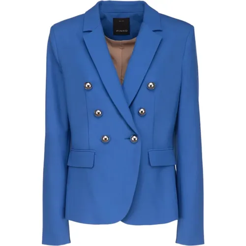 Pinko - Jackets > Blazers - Blue - pinko - Modalova