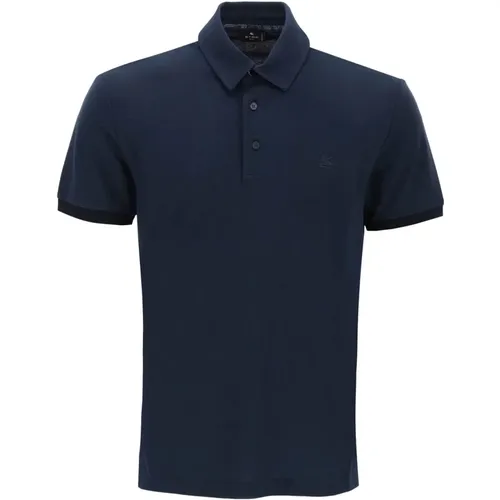 Etro - Tops > Polo Shirts - Blue - ETRO - Modalova