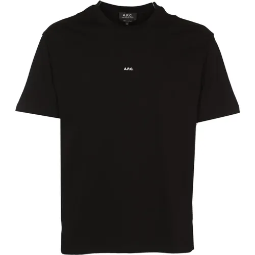 A.p.c. - Tops > T-Shirts - Black - A.p.c. - Modalova