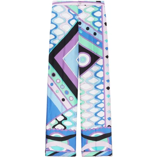 Trousers > Straight Trousers - - EMILIO PUCCI - Modalova