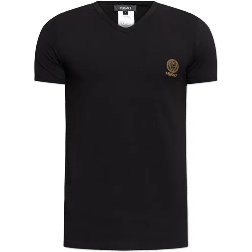 Versace - Tops > T-Shirts - Black - Versace - Modalova