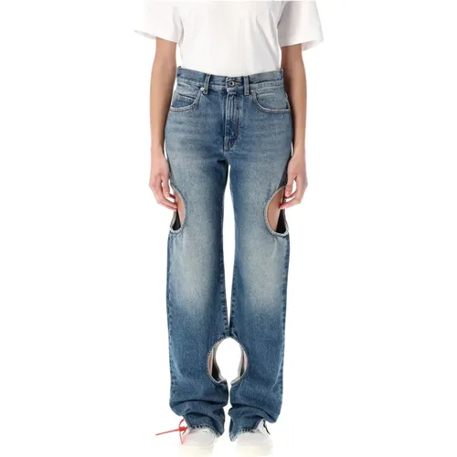 Jeans > Loose-fit Jeans - - Off White - Modalova