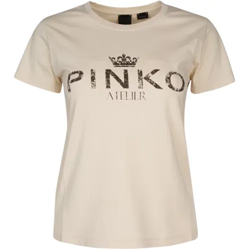 Pinko - Tops > T-Shirts - Beige - pinko - Modalova