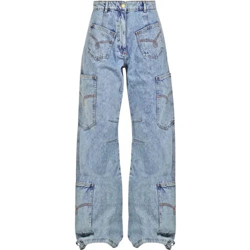 Jeans > Wide Jeans - - Moschino - Modalova