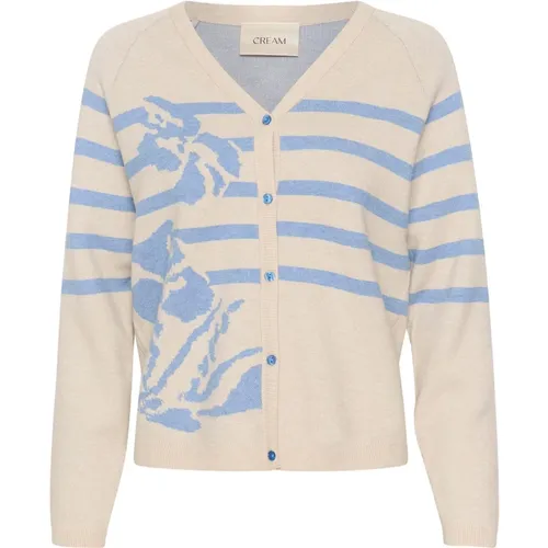 Knitwear > Cardigans - - Cream - Modalova