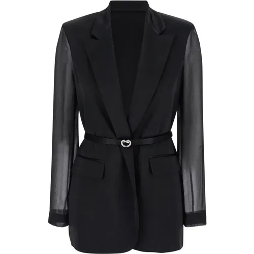 Pinko - Jackets > Blazers - Black - pinko - Modalova