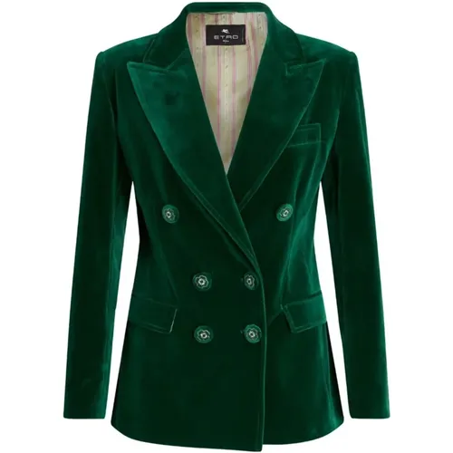 Etro - Jackets > Blazers - Green - ETRO - Modalova