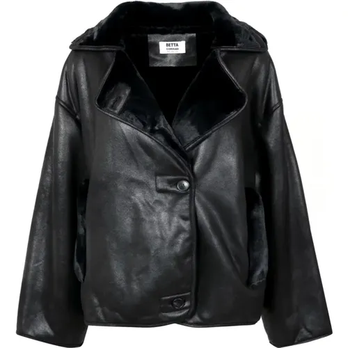 Jackets > Leather Jackets - - Betta Corradi - Modalova