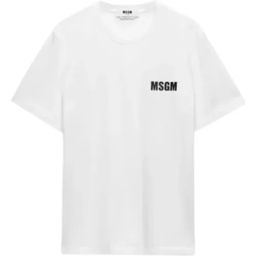 Msgm - Tops > T-Shirts - White - Msgm - Modalova