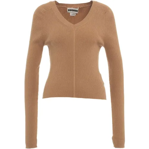 Knitwear > V-neck Knitwear - - Crush - Modalova