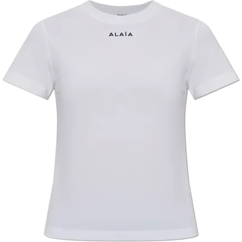 Alaïa - Tops > T-Shirts - White - Alaïa - Modalova