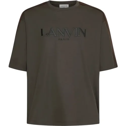 Lanvin - Tops > T-Shirts - Gray - Lanvin - Modalova