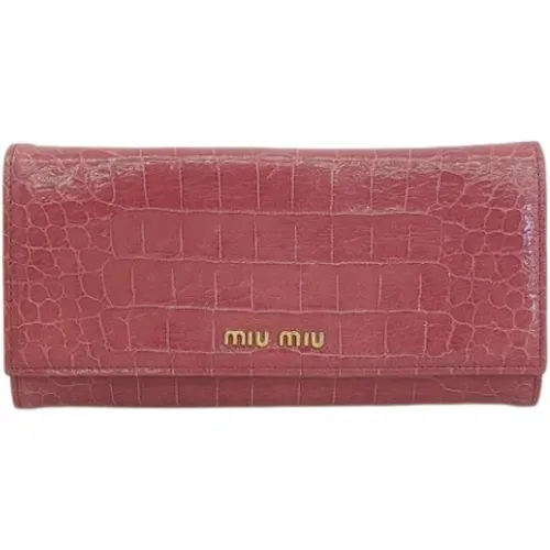 Pre-owned > Pre-owned Accessories > Pre-owned Wallets - - Miu Miu Pre-owned - Modalova