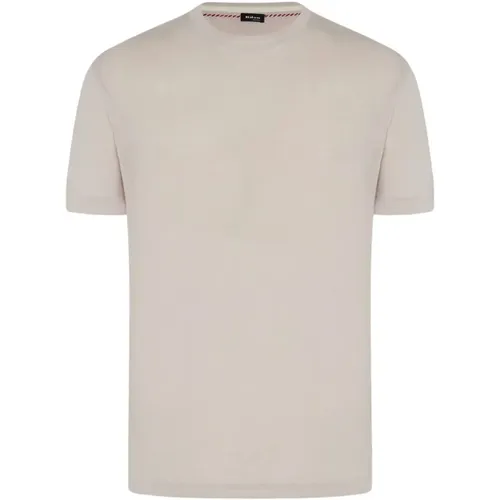 Kiton - Tops > T-Shirts - Beige - Kiton - Modalova