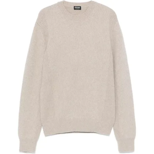 Knitwear > Round-neck Knitwear - - Ermenegildo Zegna - Modalova