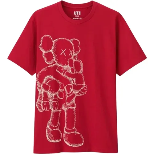 Kaws - Tops > T-Shirts - Red - Kaws - Modalova