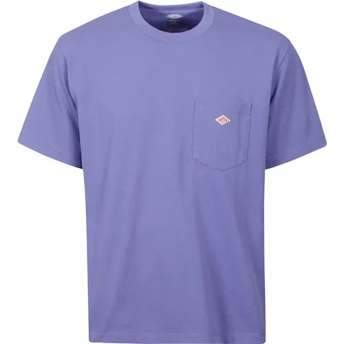 Danton - Tops > T-Shirts - Purple - Danton - Modalova