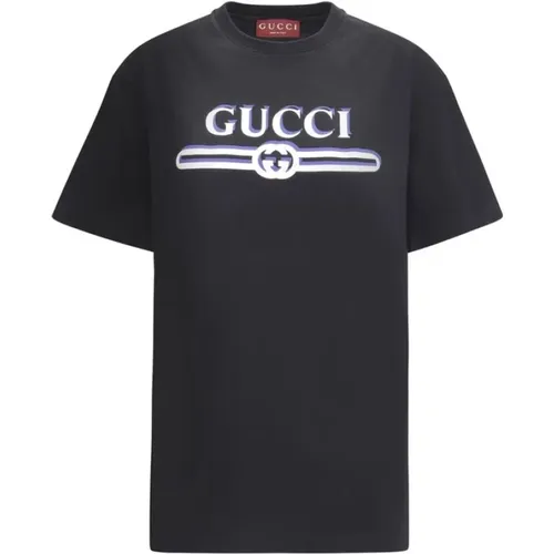 Gucci - Tops > T-Shirts - Black - Gucci - Modalova