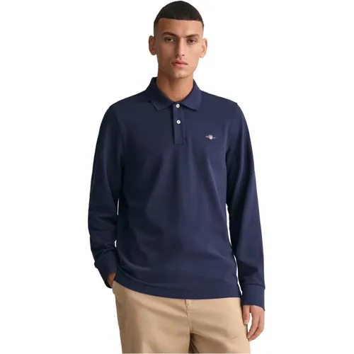 Gant - Tops > Polo Shirts - Blue - Gant - Modalova