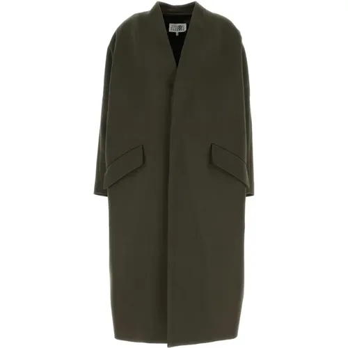 Coats > Single-Breasted Coats - - MM6 Maison Margiela - Modalova