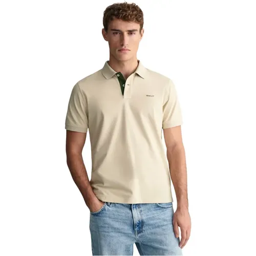 Gant - Tops > Polo Shirts - Beige - Gant - Modalova