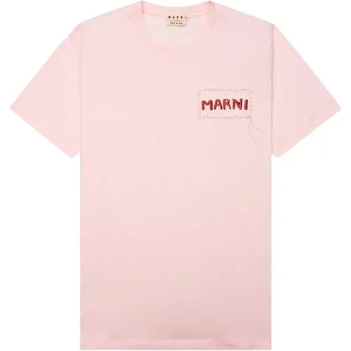 Marni - Tops > T-Shirts - Pink - Marni - Modalova