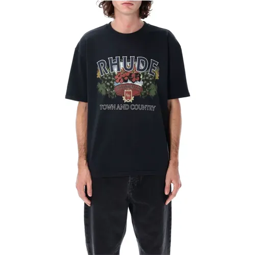 Rhude - Tops > T-Shirts - Black - Rhude - Modalova