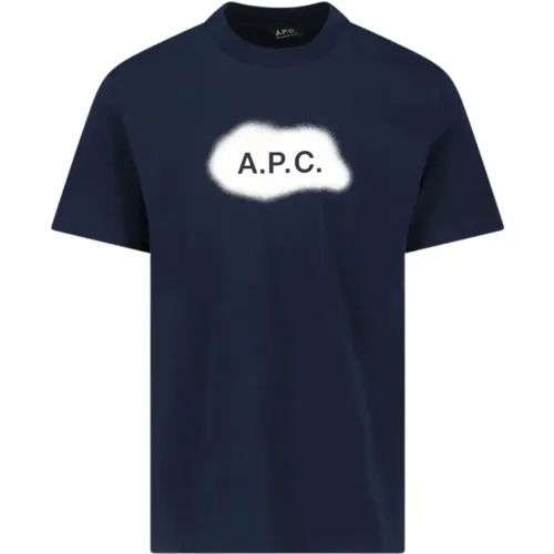 A.p.c. - Tops > T-Shirts - Blue - A.p.c. - Modalova
