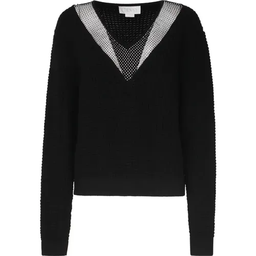 Knitwear > V-neck Knitwear - - Genny - Modalova