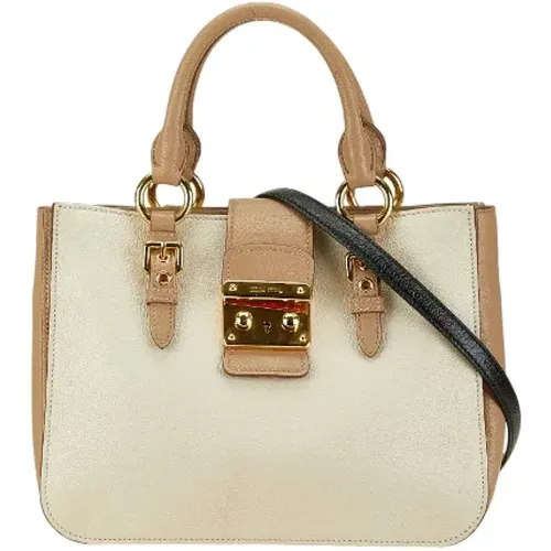 Pre-owned > Pre-owned Bags > Pre-owned Tote Bags - - Miu Miu Pre-owned - Modalova