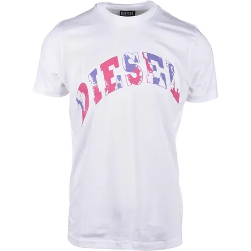Diesel - Tops > T-Shirts - White - Diesel - Modalova