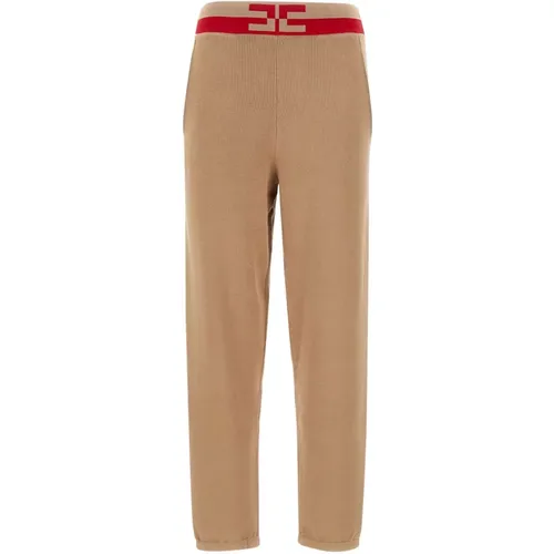 Trousers > Straight Trousers - - Elisabetta Franchi - Modalova